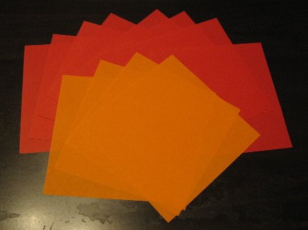 今回使った折り紙12枚