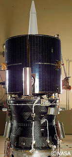 月探査機「ルナプロスペクター」探査機の組み立てられた本体