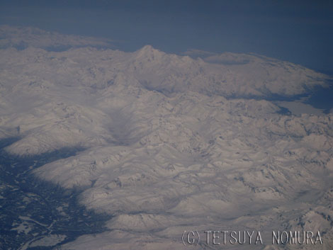 アラスカの氷河峰(c)
