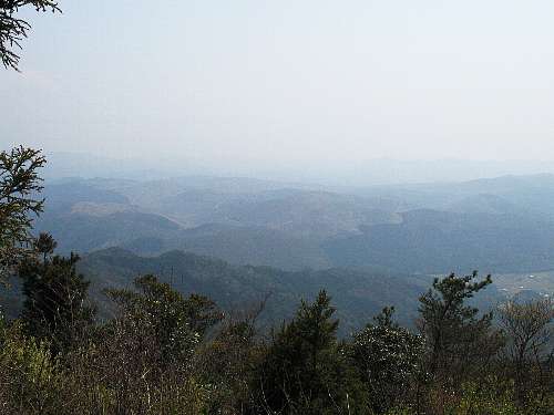 桂木山から見た秋吉台