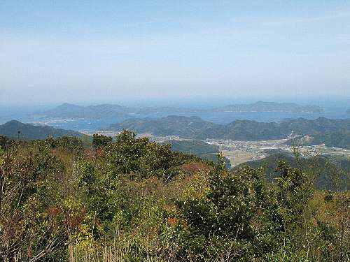 天井山から見た青海島