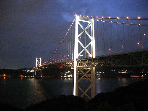 関門橋夜間照明
