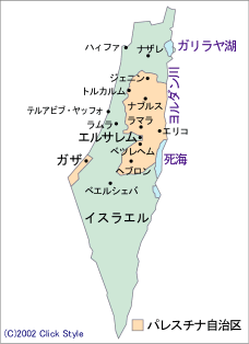 イスラエルの地図