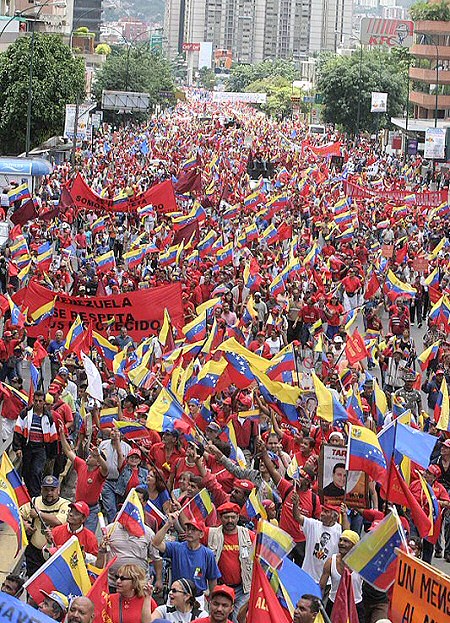 ベネズエラの民衆デモ