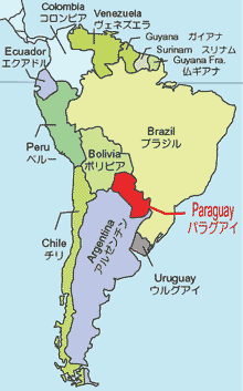 地図パラグアイ