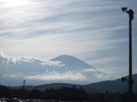 陽が落ちかけた富士山もきれいです