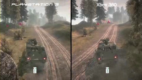 Battlefield: Bad Company　恒例のPS3、XBOX360比較映像